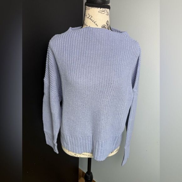 J.Crew Ribbed funnelneck sweater in linen-cotton blend NWT Size XS - Picture 2 of 9